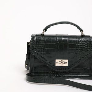 WATER GREEN SUITCASE BOXY BAG